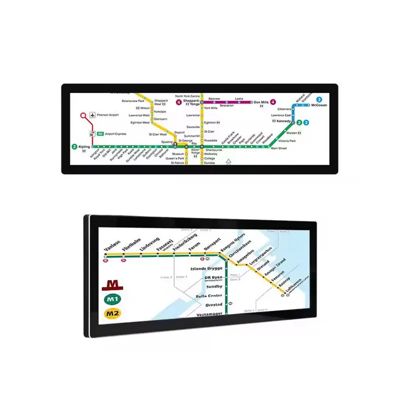 Custom passenger information display solutions for buses, rail systems, metro networks, airports, and transportation terminals requiring clear, reliable, and high-visibility information output.