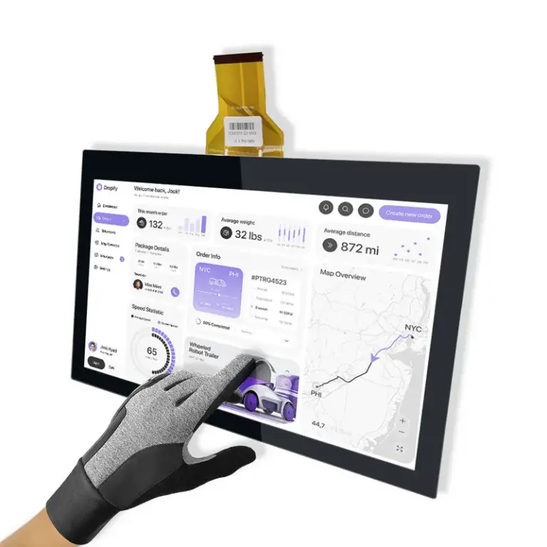 24 Inch HMI Touch LCD Module 1000 Nits IP65 Industrial Display