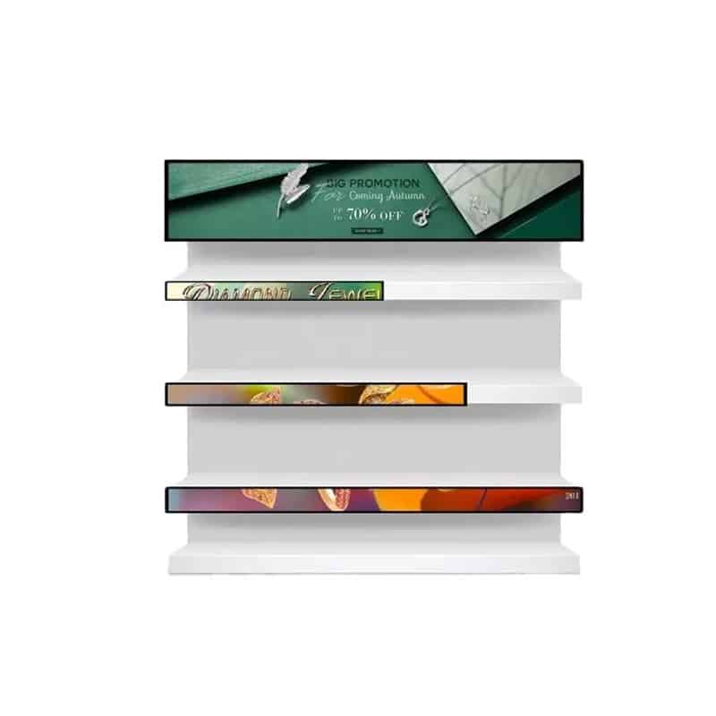 Application scenario image for 16.4 Inch Commercial Message Strip LCD Module for Retail Signs, Commercial Message Strip LCD