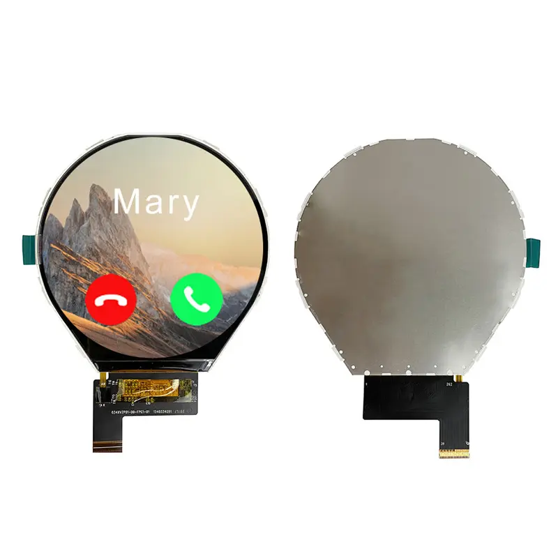 5 Featured product image of 3.4 Inch MIPI Circular TFT LCD 800×800 CTP for Smart Wearable & Industrial, huisoar