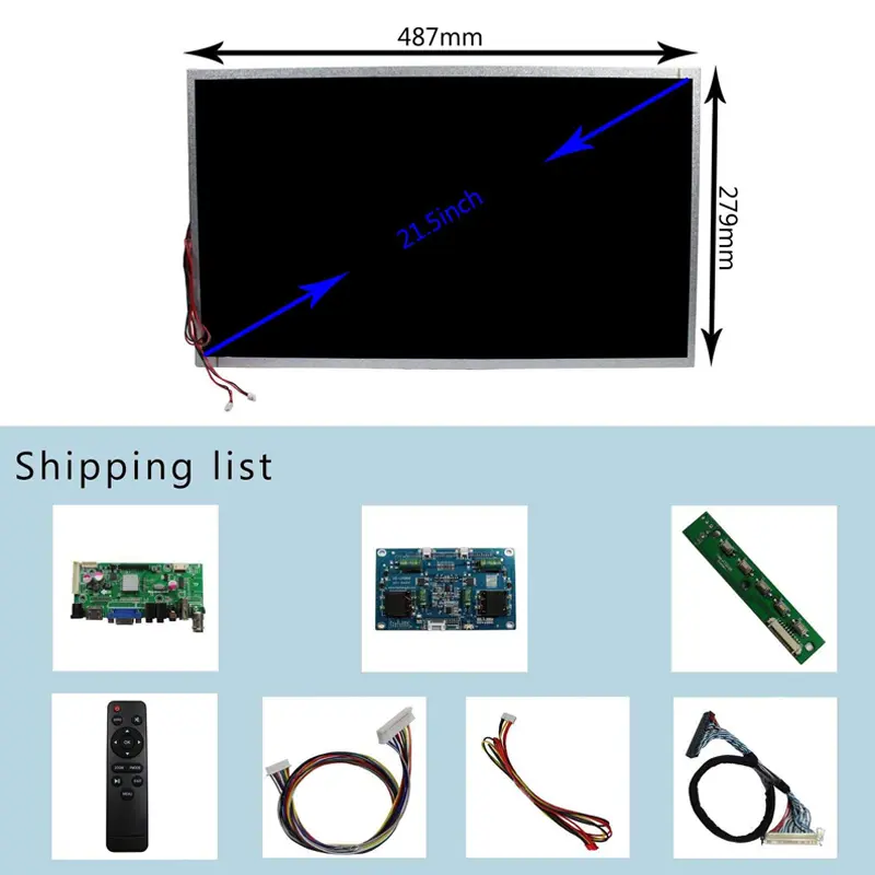 Additional product image of 21.5 Inch Wide Temperature Industrial LCD Signage Display for Kiosks, huisoar, HS-59AV-V2, Wide