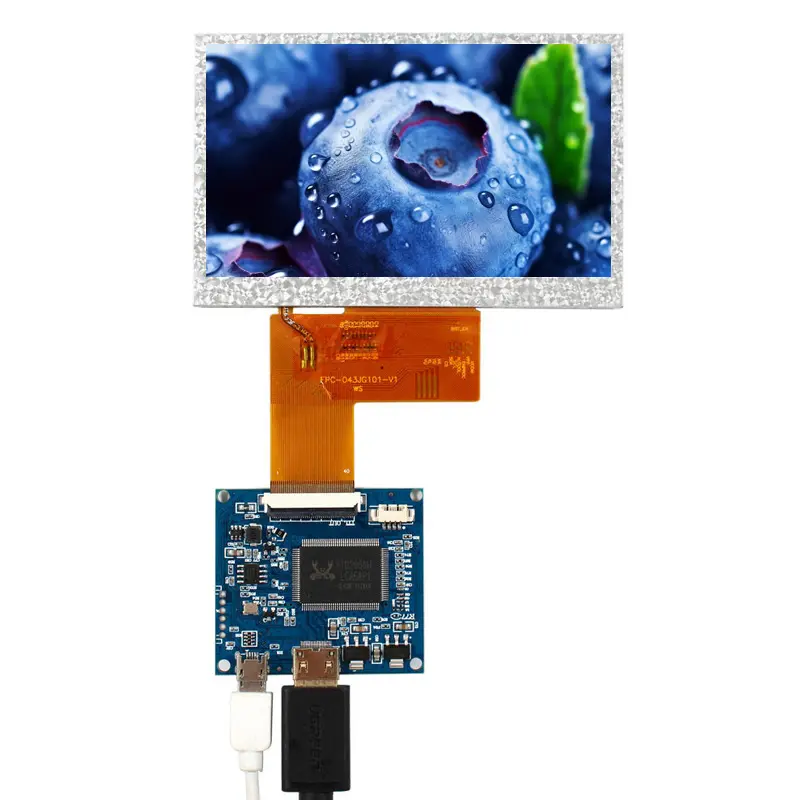 4.3 Inch 1000 Nits Small LCD Screen for Embedded HMI