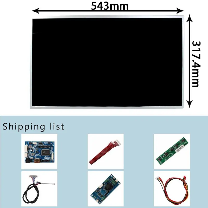 Additional product image of 23.8 Inch LCD Display Kit for Digital Menus with LVDS Control, huisoar, HS003045, LCD Display