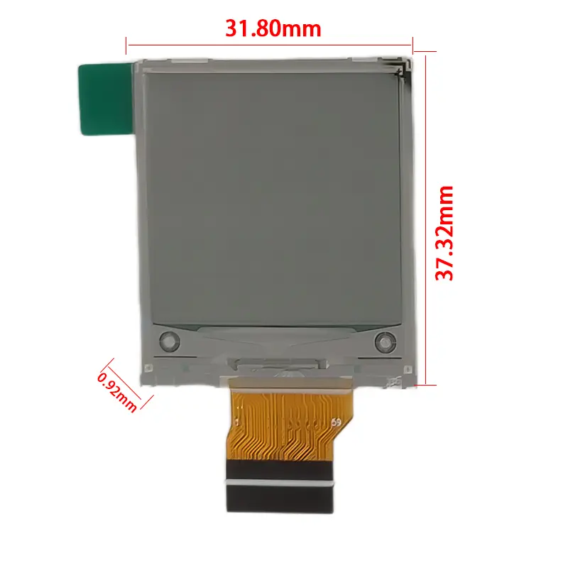 Dimension drawing of 1.5 Inch Mini Tri Color EPD Module for Smart Labels, HS01502-M007F, Mini Tri Color EPD Module, 1.5