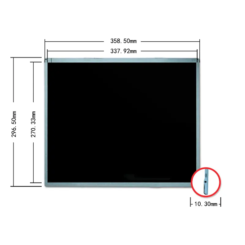 Dimension drawing of 17 Inch High Brightness Industrial Outdoor Signage Screen for Kiosks, HS0170GA02-C100, High Brightness