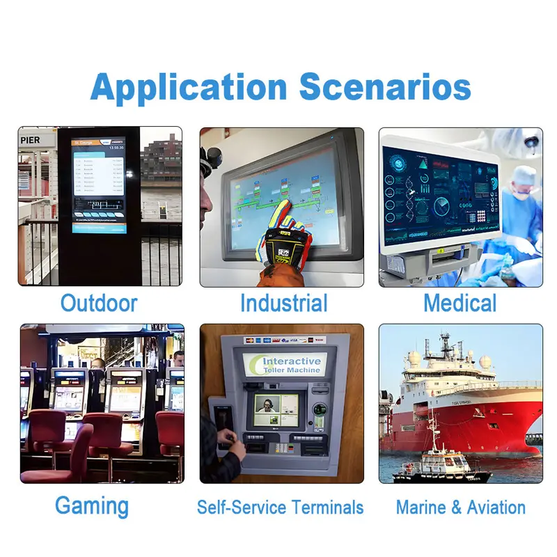 Application scenario image for 7 Inch Open Frame Industrial Touch Monitor for Compact HMI, Open Frame Industrial Touch