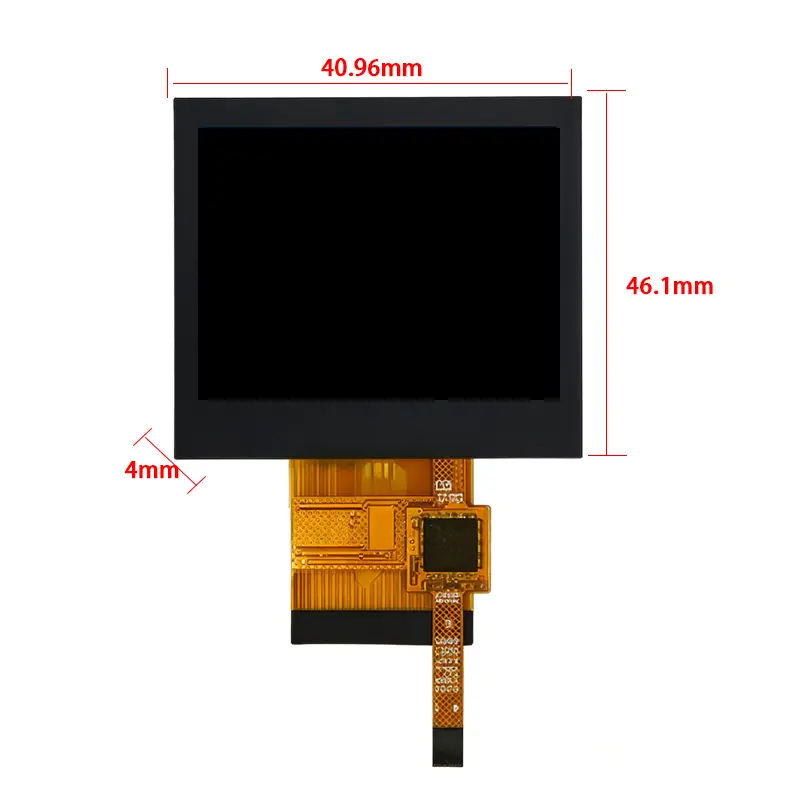 Touch panel detail of 2.0″ 240×320 350nits MIPI Wearable Capacitive Touch Module 800:1, HS020T024A-CTP, 2.0 240x320 350nits