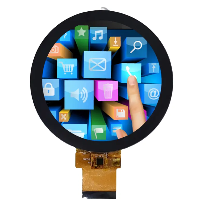 2.8 Inch Round Instrument Touch Display for Control Panels