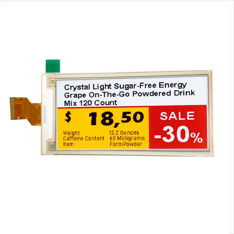 HS035AA06A-版本1-01 Additional product image of 3.5 Inch Color E Ink Panel for Electronic Shelf Labels, huisoar, HS035AA06A-版本1, 3.5 Inch Color
