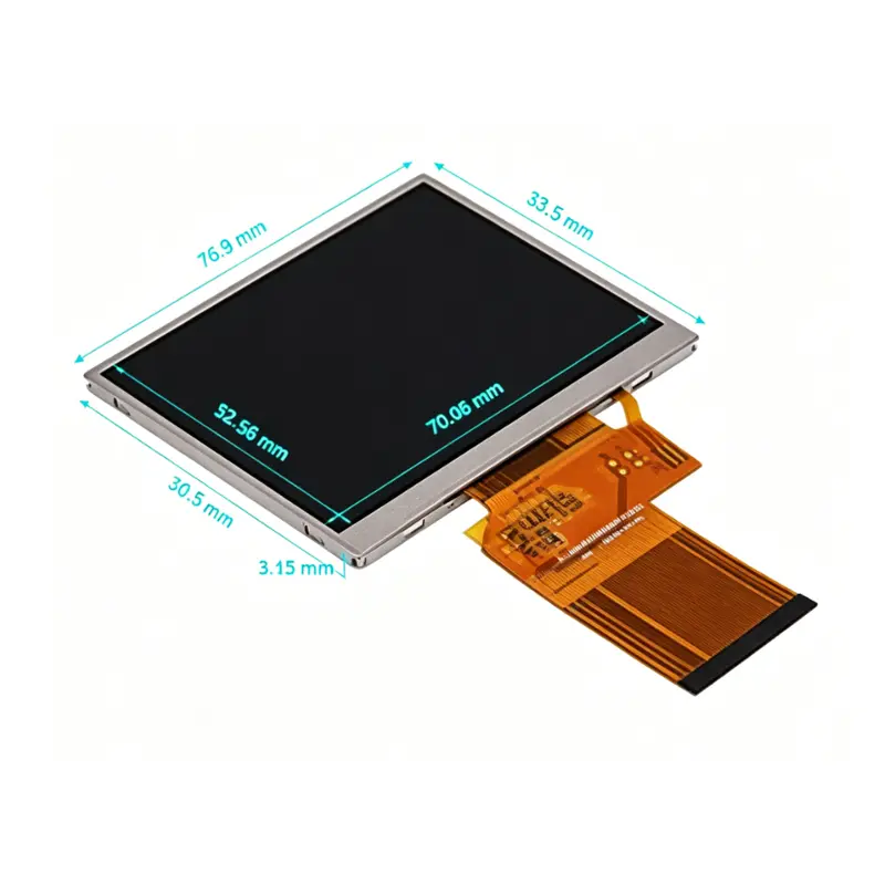 Additional product image of Brightness Tunable LCM 3.5 inch 320×240 RGB 54-pin TFT LCD module, huisoar, HS035R06C30