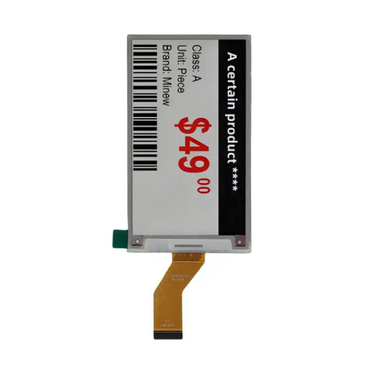 3.7 Inch Tri Color E Paper Display Panel for Retail Shelf Labels