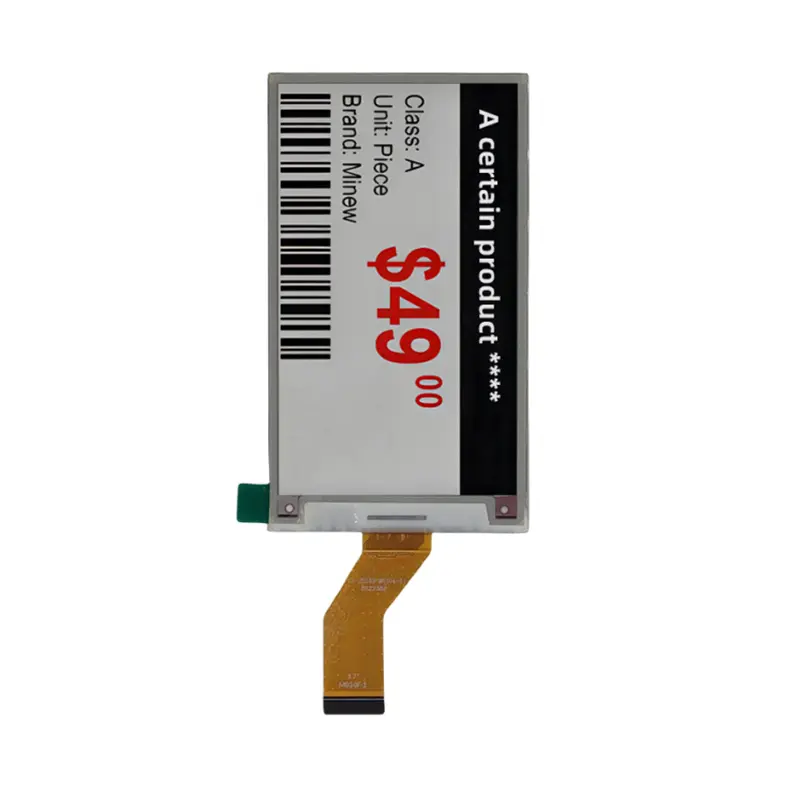 3.7 Inch Tri Color E Paper Display Panel for Retail Shelf Labels