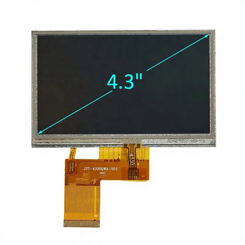 4.3 Inch Stylus Input TFT Screen With 480×272 Resistive Touch RGB LCD Module