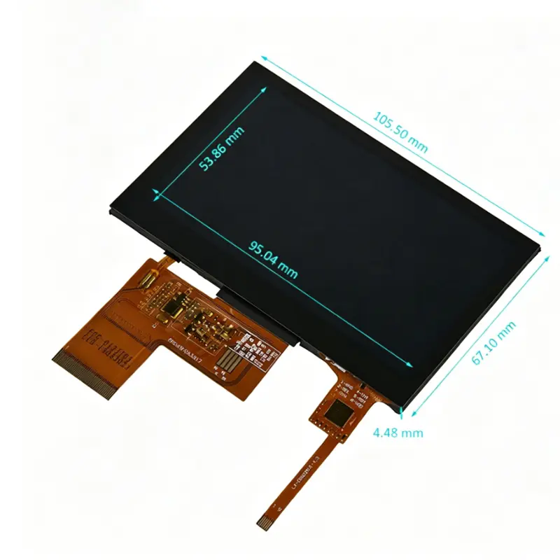 Additional product image of 4.3 Inch Daylight HMI Touch Panel for Embedded Controllers, huisoar, HS043R10BM50-T00, 4.3 Inch