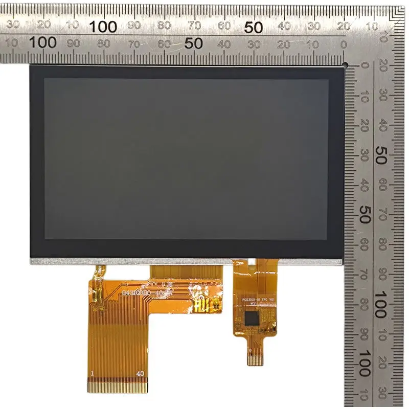Dimension drawing of 4.3 Inch Wide Temp Industrial Consumer Touchscreen Module for HMI, HS043ZJGI60-43123L, Wide Temp