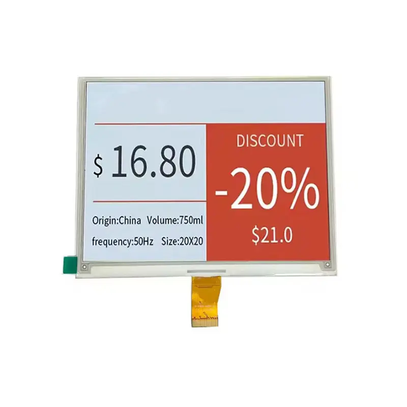 5.8 Inch Three-Color E Ink Panel for Electronic Shelf Labels