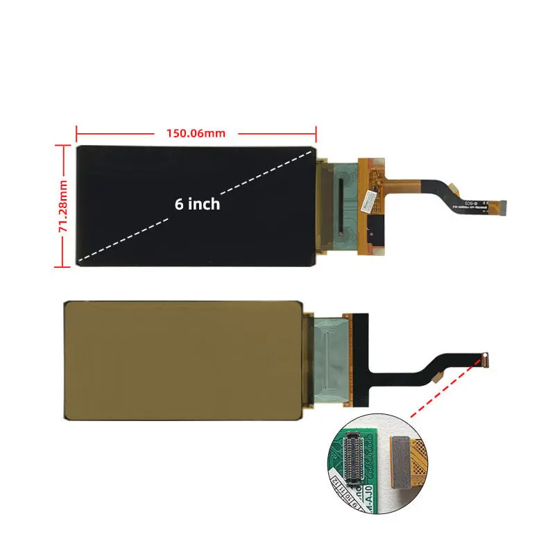 Additional product image of 6 Inch Flexible OLED Display Smart Device Module for Wearables, huisoar, HS060S02K, Flexible