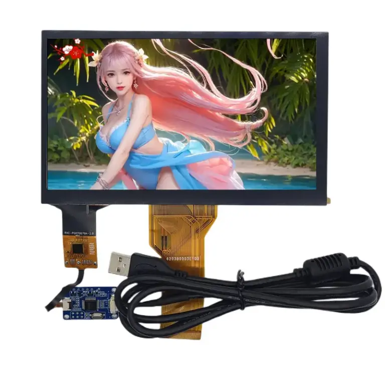 Industrial 7 Inch Touch LCD Display with USB Capacitive Touch