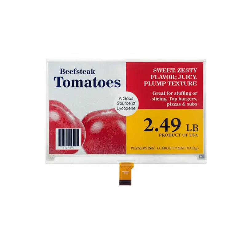 7.5 Inch Four Color Electronic Paper Panel for Shelf Labels
