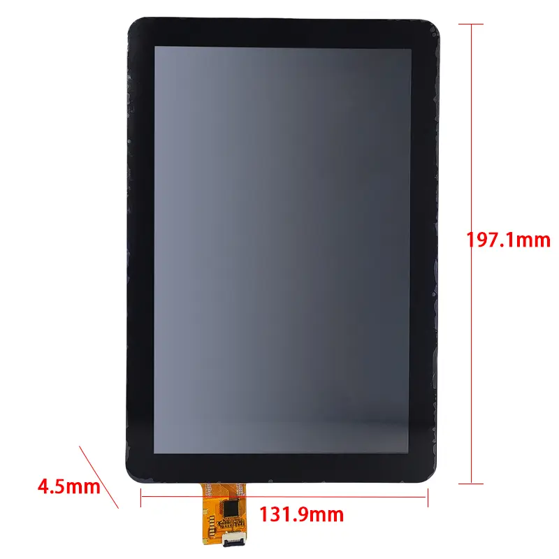 Touch panel detail of 8 Inch Medical Industrial LCD Touch Screen Module for HMI, HS080WX1-206-CTP, Medical Industrial LCD