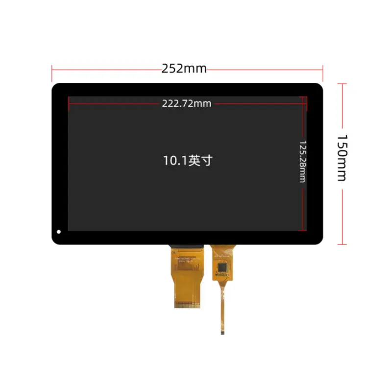 Additional product image of 10.1″ 1024×600 Rugged Industrial Touch LCD Panels for Vehicle HMI, huisoar, HS100076B0-XL