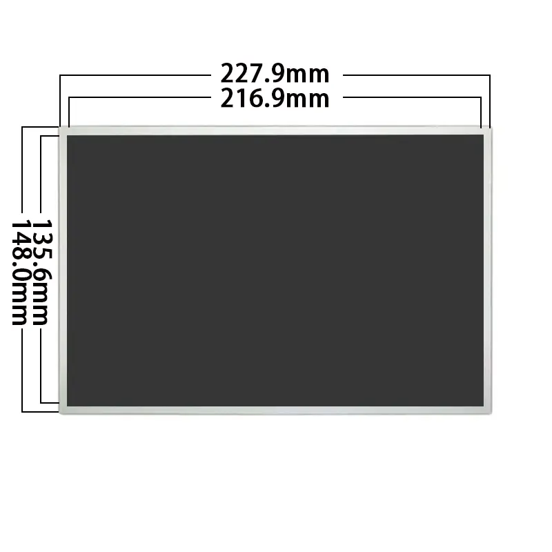 Dimension drawing of 10.1 Inch Industrial WXGA LCD Panel for Control Systems, HS101WHB-NE05, Industrial WXGA LCD Panel, 10.1