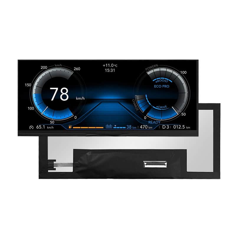 10.25 Inch Panoramic LVDS LCD Module Bar Display for Dashboard HMIs