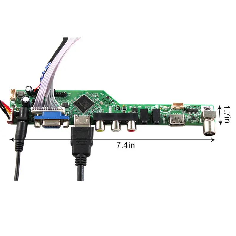 HS105A.03+HS101WXM-N80-02 Additional product image of 10.1 Inch LCD Screen Kit for Embedded Signage Outdoor Digital Advertising, huisoar
