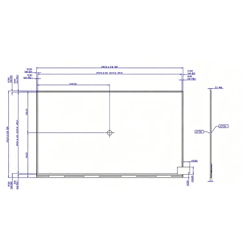 Additional product image of 13.3 Inch 4K UHD LCD Module for Inspection Systems, huisoar, HS133ZAN02.A, 4K UHD LCD Module