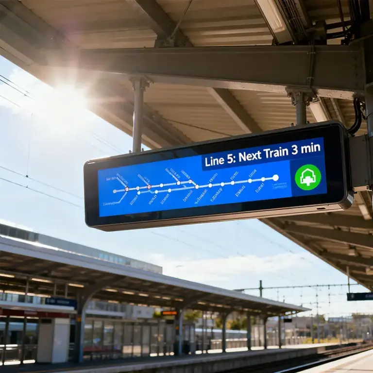 15.1 Inch Stretch LCD Bar Display for Shelf Edge and Transportation Signage