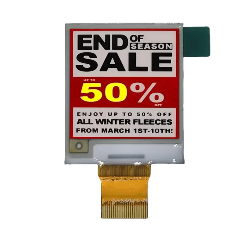 1.54 Inch Square E Paper Screen for ESL Price Tags