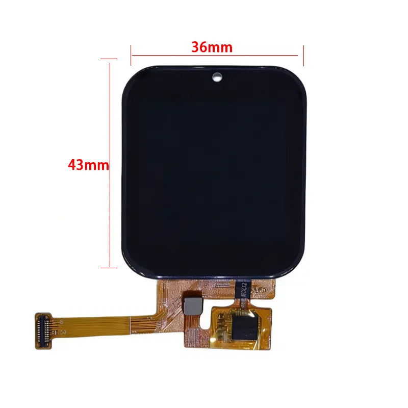 Touch panel detail of 1.54 Inch Smartwatch Square MIPI Display for Touch Wearables, HS16C15012Q-CTP, Smartwatch Square MIPI