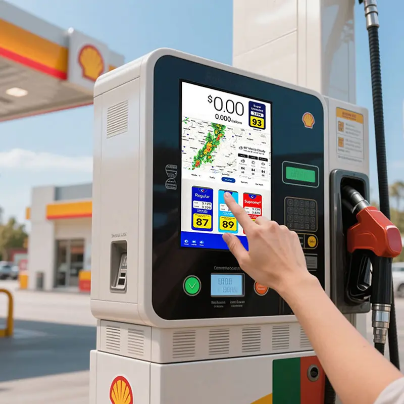 Application scenario image for 15 Inch Industrial HMI XGA Display Panel for Vending Machines, Industrial HMI XGA Display