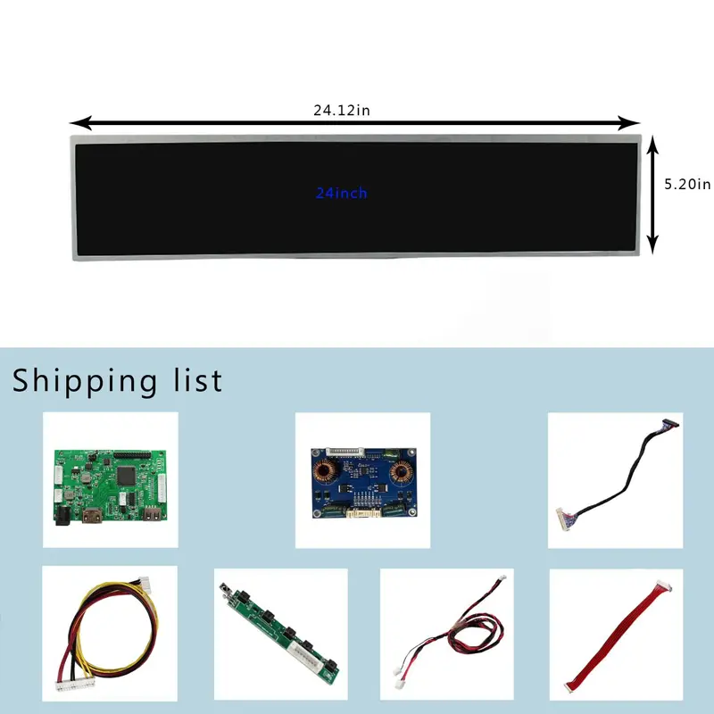 Application scenario image for 24 Inch USB Stretched Bar LCD Display Kit for Shelf Signage, USB Stretched Bar LCD Display