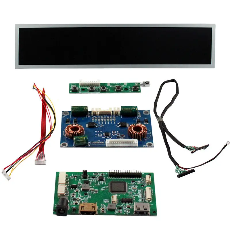 HS2660H-V823+HS280FBM-NB2-02 Additional product image of 28 Inch USB 1920×360 700cd/m² Stretched Bar Advertising LCD Screen, huisoar