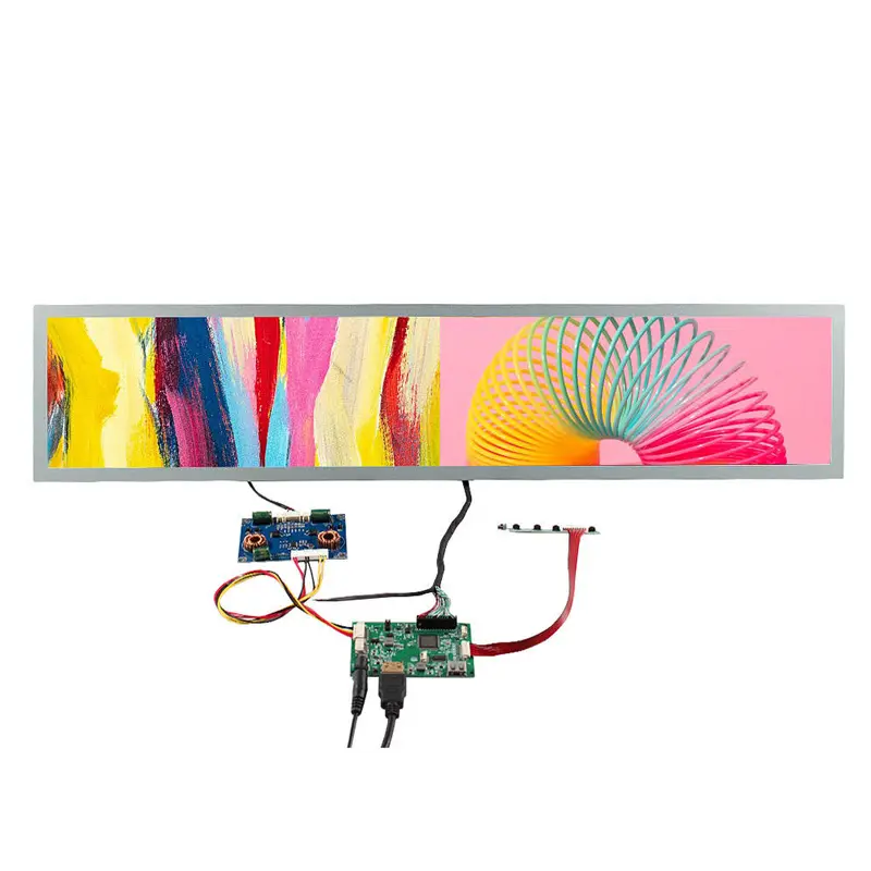 28 Inch USB 1920×360 700cd/m² Stretched Bar Advertising LCD Screen