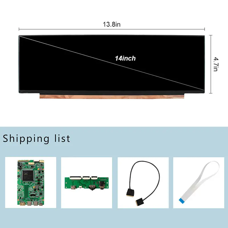 Additional product image of 14 Inch 4K Ultra-Wide Bar Display Kit for Retail Systems, huisoar, HS2795T4K-V5, 4K Ultra-Wide
