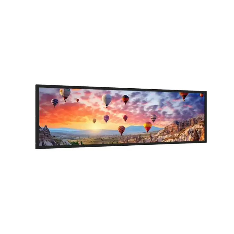 38.5 Inch Bar Type LCD Display 1500 Nits for Transit Signage and Passenger Information
