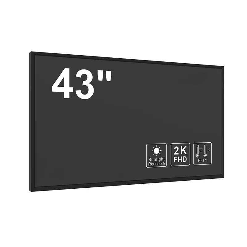 HS430ENT-ND50-04 Product image of 43 Inch Sunlight Readable LCD Screen for Outdoor Signage, huisoar, HS430ENT-ND50, 43 inch sunlight readable