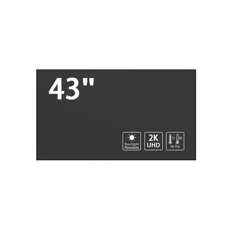 HS430ENT-ND50-05 Featured product image of 43 Inch Sunlight Readable LCD Screen for Outdoor Signage, huisoar, HS430ENT-ND50, 43 inch sunlight