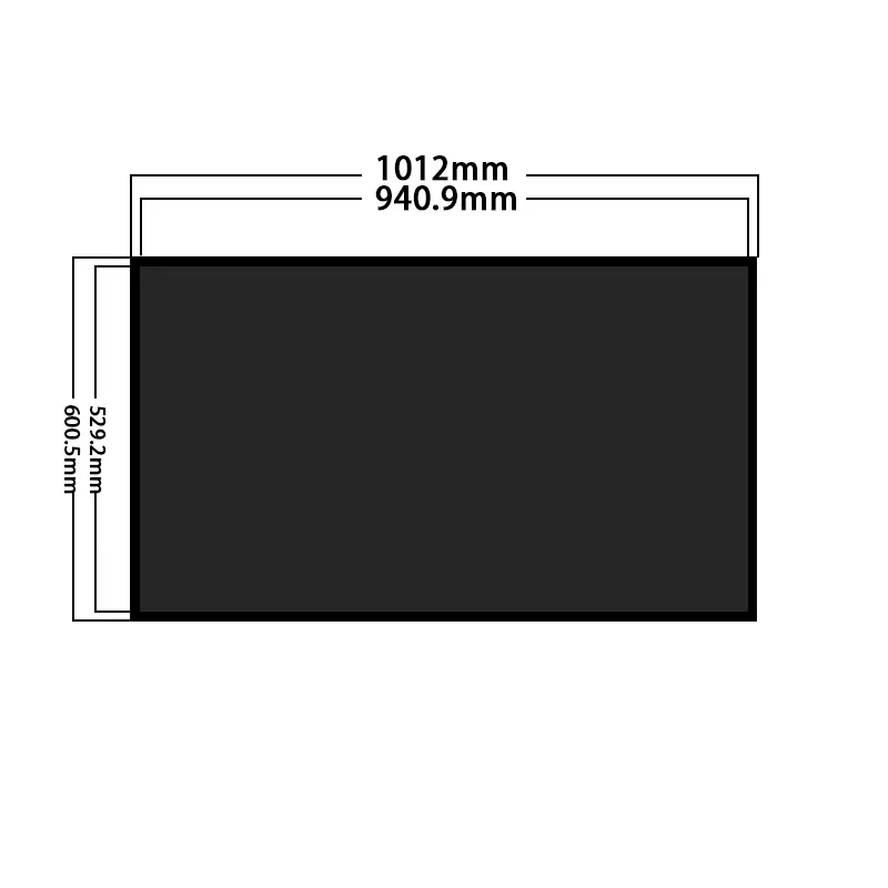 Additional product image of 43 Inch Maintenance Free Signage Display for Transit Kiosks, huisoar, HS430HNX01-A01-BK