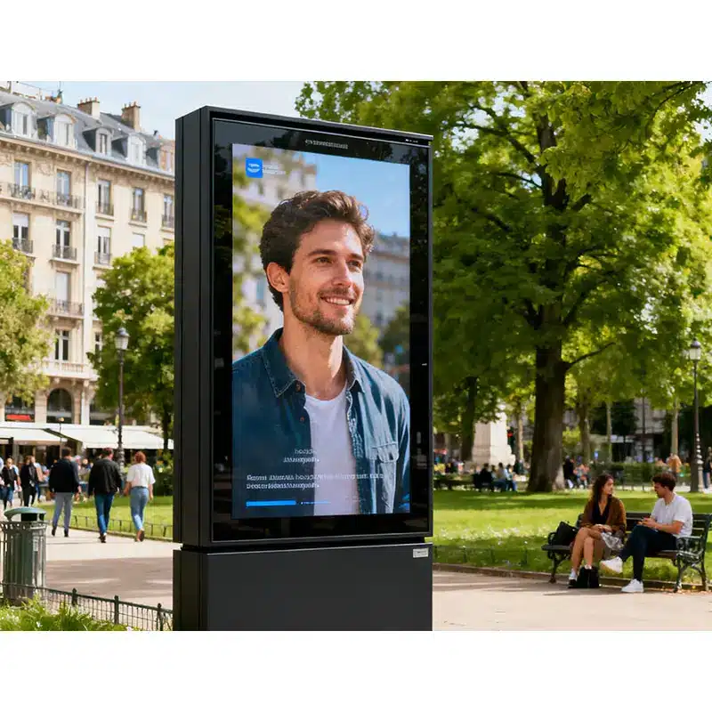 43 Inch Outdoor Waterproof Advertising Display 2500 Nits IP66