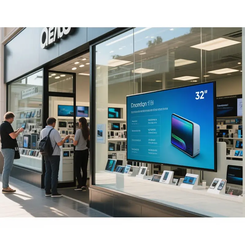 Application scenario image for 46 Inch Outdoor LCD Panel with Up to 5000 Nits Brightness, 46 Inch Outdoor LCD Panel