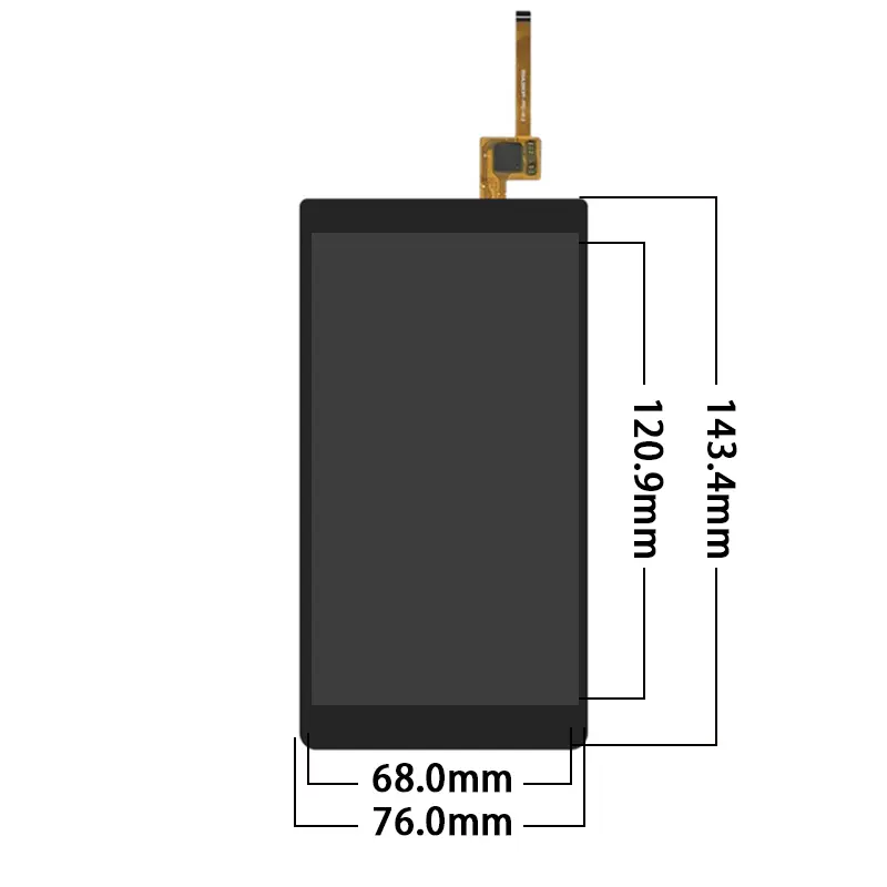 HS550039N0-CTP-01 Touch panel detail of 5.5 Inch MIPI Touch LCD Display 720×1280 for Handheld HMI, HS550039N0-CTP, 5.5 inch MIPI touch LCD