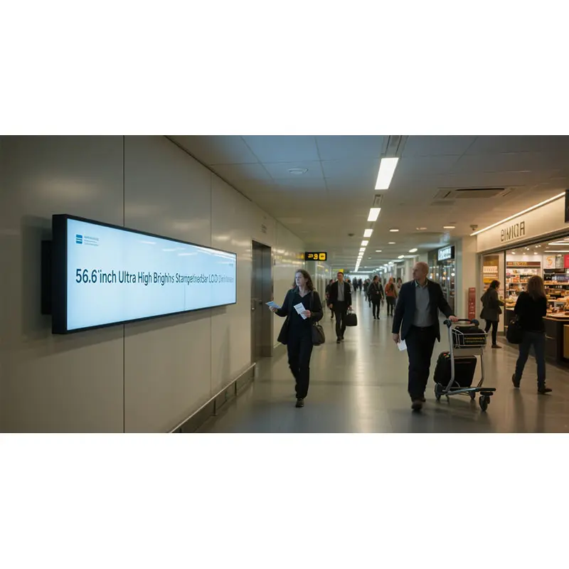 HS566KVN01-GE15-01 Additional product image of 56.6 Inch Shelf Edge LCD Display for Transport Signage, huisoar, HS566KVN01-GE15, 56.6 Inch
