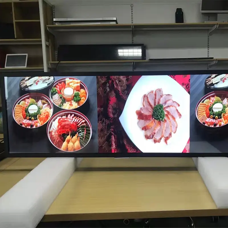 Application scenario image for 58.5 Inch Android Bar LCD Display 3840×1080 for Passenger Information, 58.5 Inch Android Bar