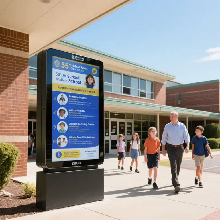 65 Inch Wide Temperature Sunlight Readable LCD Display