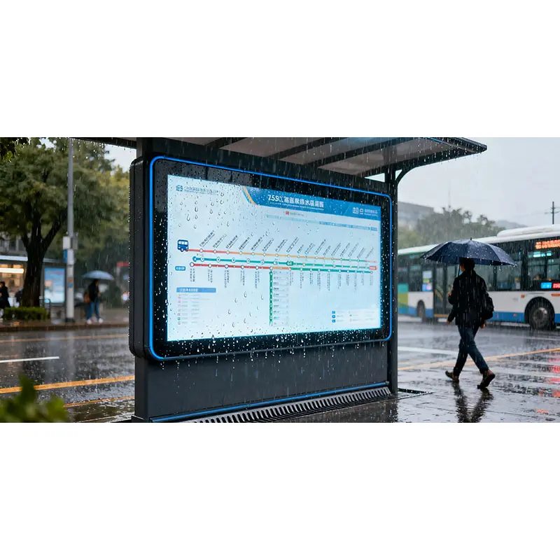 Application scenario image for 65 Inch 4K Waterproof LCD Monitor for Kiosks, 4K Waterproof LCD Monitor, without, tft-lcd
