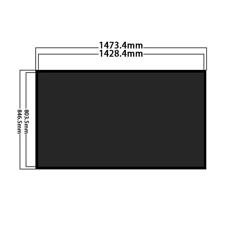 Additional product image of 65 Inch Storefront Window Signage Display for Retail, huisoar, HS650MNX01D01-BKLD, Storefront