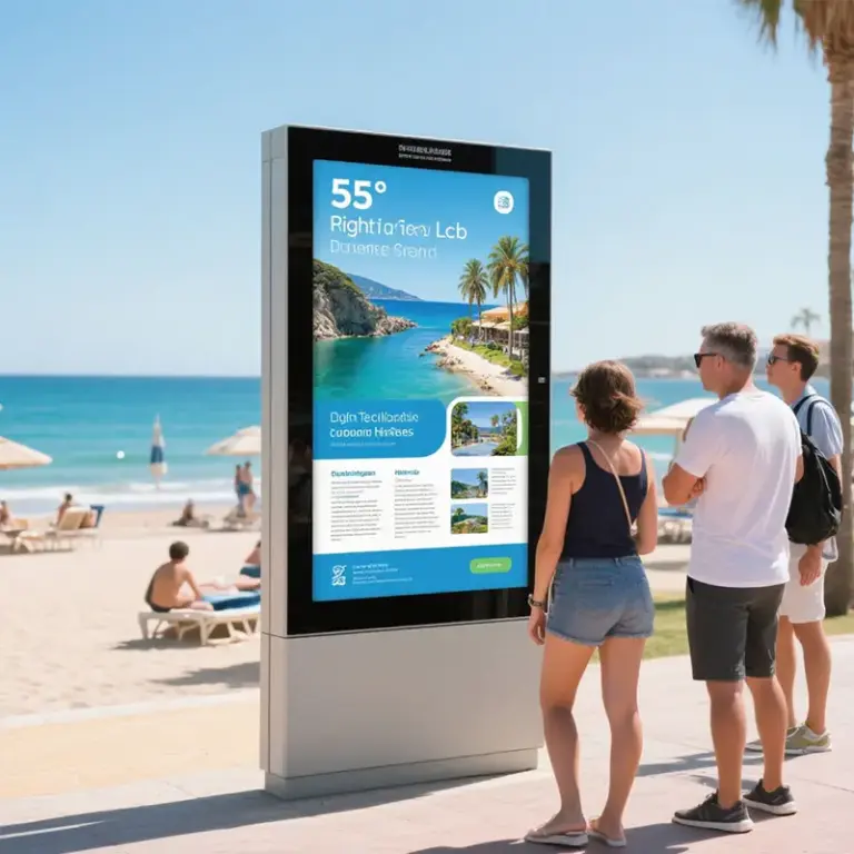 75 Inch Outdoor Waterproof Sunlight Readable Display Digital 4K IP66